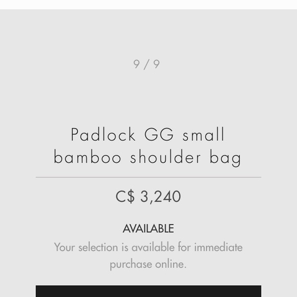 PADLOCK GG SMALL BAMBOO SHOULDER BAG! BRAND NEW!!! - Picture 15 of 15